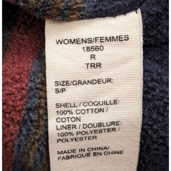 WOOLRICH WOMEN'S DORRINGTON BARN VEST 18560 FLEECE LINED BRICK RED SIZE S VEST - Picture 10 of 11